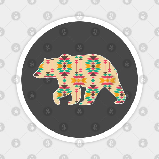 Bear Pattern - 8 Magnet by Brightfeather